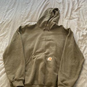 Olive Green Carhartt Hoodie - Mens size Small